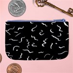 Scribbles Lines Drawing Picture Large Coin Purse Back