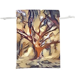 Tree Forest Woods Nature Landscape Lightweight Drawstring Pouch (xl) by Sarkoni
