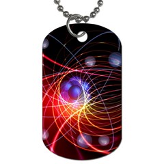 Physics Quantum Physics Particles Dog Tag (one Side) by Sarkoni