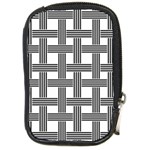 Seamless Stripe Pattern Lines Compact Camera Leather Case Front