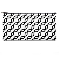 Diagonal Stripe Pattern Pencil Case by Apen