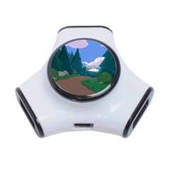 Adventure Time Cartoon Pathway 3-port Usb Hub by Sarkoni