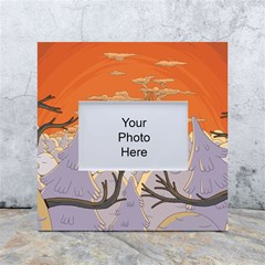Adventure Time Cartoon Landscape Trees White Box Photo Frame 4  X 6  by Sarkoni