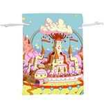 Adventure Time Multi Colored Celebration Nature Lightweight Drawstring Pouch (XL) Front