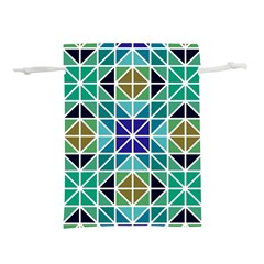 Mosaic Triangle Symmetry Lightweight Drawstring Pouch (s) by Apen