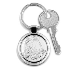 Eagle Birds Of Prey Raptor Key Chain (round) by Modalart