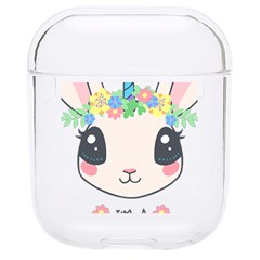 Unicorn Rabbit Hare Wreath Cute Hard Pc Airpods 1/2 Case by Modalart