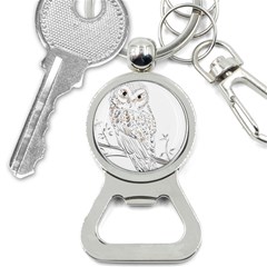 Owl Bird Wildlife Bird Of Prey Bottle Opener Key Chain by Modalart