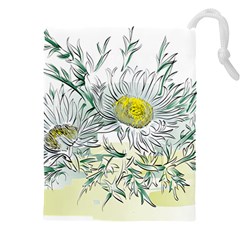 Thistle Alpine Flower Flower Plant Drawstring Pouch (5xl) by Modalart