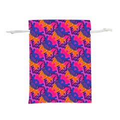 Purple Blue Abstract Pattern Lightweight Drawstring Pouch (l) by Bedest