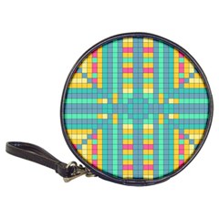 Checkerboard Squares Abstract Art Classic 20-cd Wallets by Ravend