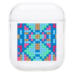 Checkerboard Square Abstract Soft Tpu Airpods 1/2 Case by Ravend