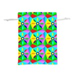 Star Texture Template Design Lightweight Drawstring Pouch (S) Back