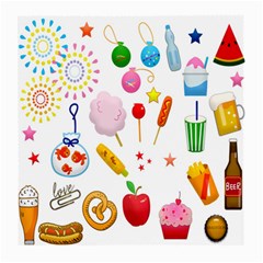 Summer Fair Food Goldfish Medium Glasses Cloth by Ravend