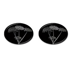 Dog Tube White Night Dark Ice Cufflinks (oval) by Amaryn4rt