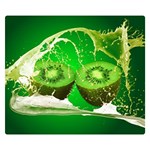 Kiwi Fruit Vitamins Healthy Cut Premium Plush Fleece Blanket (Small) 50 x40  Blanket Front
