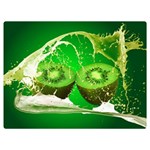 Kiwi Fruit Vitamins Healthy Cut Premium Plush Fleece Blanket (Extra Small) 40 x30  Blanket Front