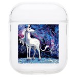 Unicorn Starry Night Print Van Gogh Soft TPU AirPods 1/2 Case Front