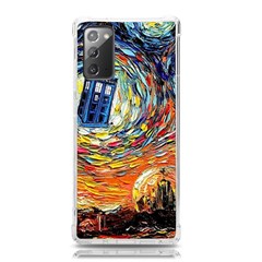 Tardis Starry Night Doctor Who Van Gogh Parody Samsung Galaxy Note 20 Tpu Uv Case by Modalart