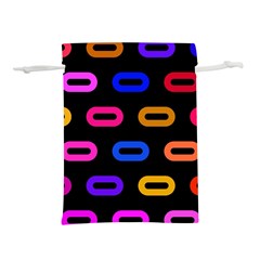 Pattern Background Structure Black Lightweight Drawstring Pouch (s) by Pakjumat