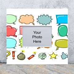 Set Collection Balloon Image White Wall Photo Frame 5  X 7  by Pakjumat