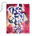 Abstract Art Work 1 Drawstring Pouch (4XL) Back