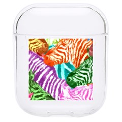 Zebra Colorful Abstract Collage Hard Pc Airpods 1/2 Case by Amaryn4rt