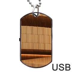 Architecture Art Boxes Brown Dog Tag Usb Flash (two Sides) by Amaryn4rt