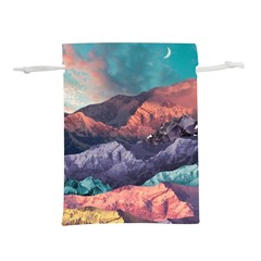Adventure Psychedelic Mountain Lightweight Drawstring Pouch (l) by Modalart