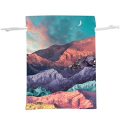 Adventure Psychedelic Mountain Lightweight Drawstring Pouch (xl) by Modalart