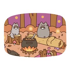 Pusheen Cute Fall The Cat Mini Square Pill Box by Modalart