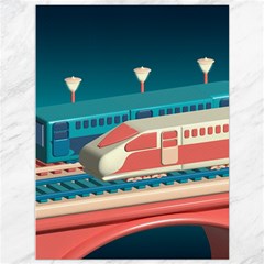 Bridge Transportation Train Toys Canvas 36  X 48  by Modalart