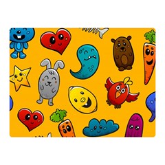 Graffiti Characters Seamless Ornament Two Sides Premium Plush Fleece Blanket (mini) by Bedest