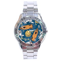 Missile Pattern Stainless Steel Analogue Watch by Bedest