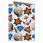 Full Color Flash Tattoo Patterns Greeting Card Right