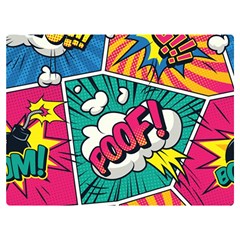 Comic Colorful Seamless Pattern Premium Plush Fleece Blanket (extra Small) by Bedest