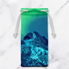 Aurora Borealis Sky Winter Snow Mountains Night Jewelry Bag by Pakjumat