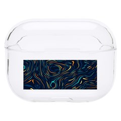Colorful Abstract Pattern Creative Colorful Line Linear Background Hard Pc Airpods Pro Case by Pakjumat