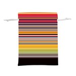 Neopolitan Horizontal Lines Strokes Lightweight Drawstring Pouch (S) Back