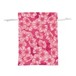 Cute Pink Sakura Flower Pattern Lightweight Drawstring Pouch (S) Front