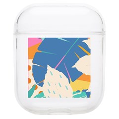 Exotic Leaves Flower Plant And Branches Art Print Botanical Pattern Soft Tpu Airpods 1/2 Case by Pakjumat
