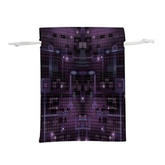 Geometric Art Digital Art Background Lightweight Drawstring Pouch (s) by Pakjumat