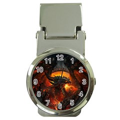 Dragon Fire Fantasy Art Money Clip Watches by Maspions
