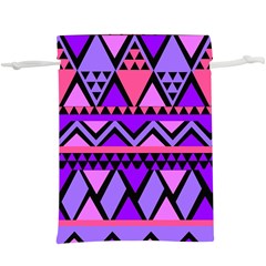 Seamless Purple Pink Pattern Lightweight Drawstring Pouch (xl) by Hannah976