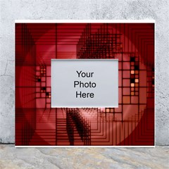 Pattern Structure Light Patterns White Wall Photo Frame 5  X 7  by Hannah976