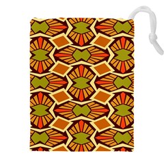 Geometry Shape Retro Trendy Symbol Drawstring Pouch (4xl) by Hannah976