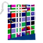 Color Graffiti Pattern Geometric Drawstring Pouch (5XL) Back