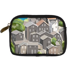 Village Place Portugal Landscape Digital Camera Leather Case by Hannah976