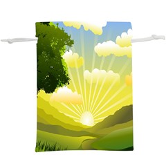 Wallpaper Background Landscape Lightweight Drawstring Pouch (xl) by Hannah976
