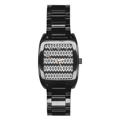 Pattern Abstract Desktop Wallpaper Stainless Steel Barrel Watch by Hannah976